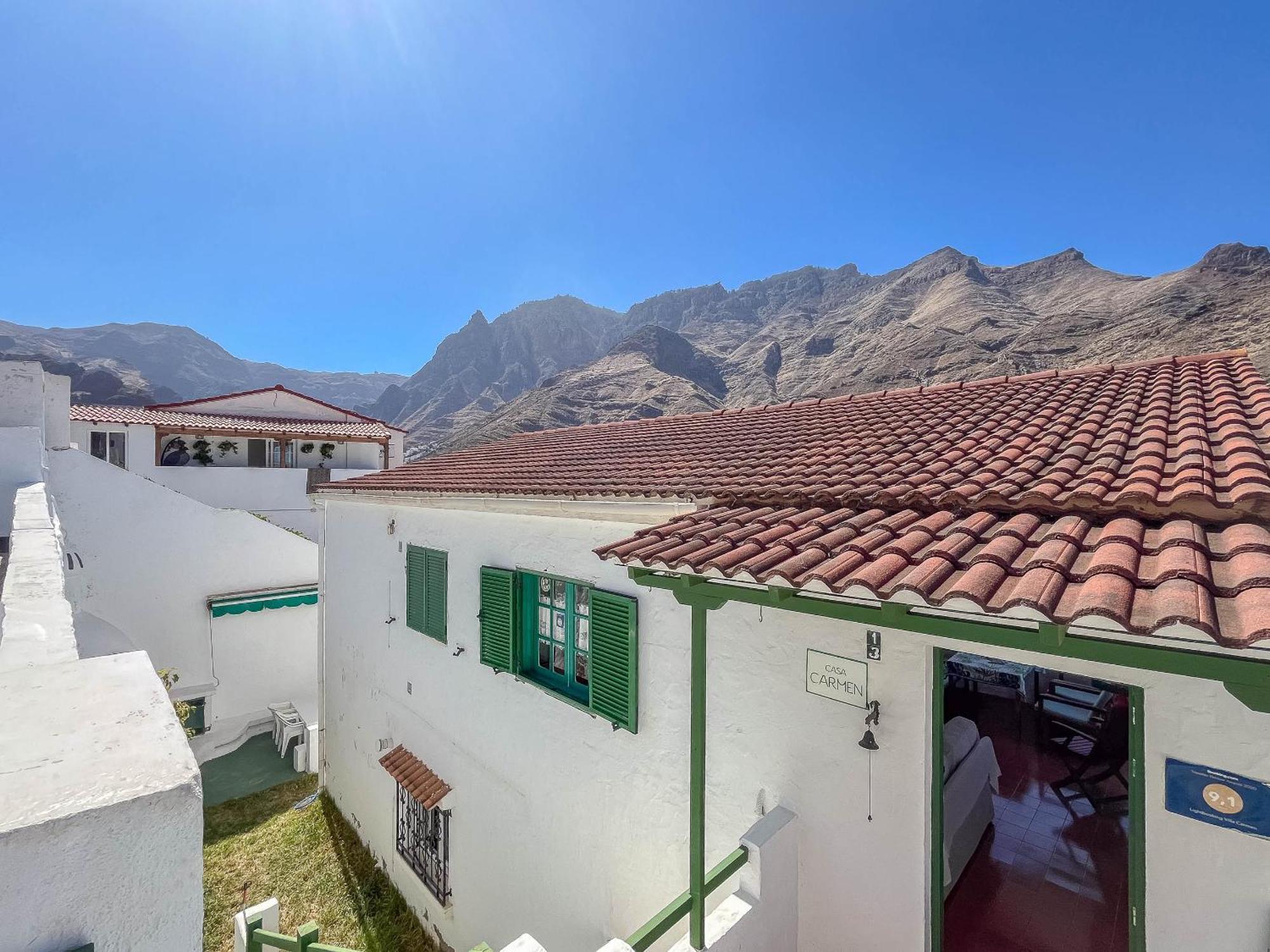 Casa Carmen Agaete Con Terraza Y Vistas Al Mar Villa Buitenkant foto